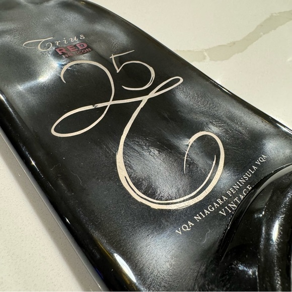 Melted wine bottle Cheese Plate - Picture 2 of 3